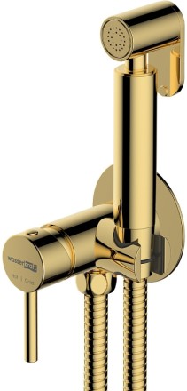 Гигиенический душ со смесителем WasserKRAFT A70738 Золото глянцевое 