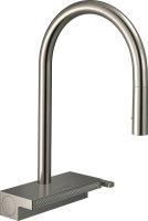 Смеситель Hansgrohe Aquno Select M81 73837800 для кухонной мойки, сталь
