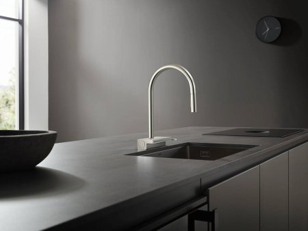 Смеситель Hansgrohe Aquno Select M81 73837800 для кухонной мойки, сталь 
