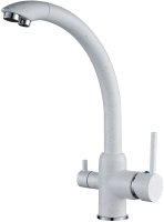 Смеситель для кухни с подключением фильтра для воды D-Lin D159315-5C, белый