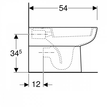 Унитаз приставной Geberit Smyle 500.213.01.1 