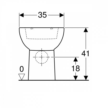 Унитаз приставной Geberit Smyle 500.213.01.1 