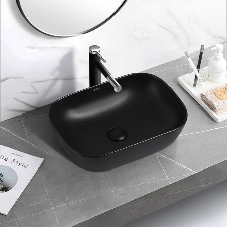 Раковина-чаша Abber Rechteck 46 AC2200MB Черная матовая 