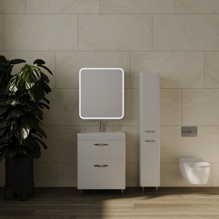 Зеркальный шкаф Style Line Каре 60 L СС-00002370 с подсветкой Белый 