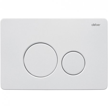 Клавиша смыва Abber AC0121MW Белая матовая 