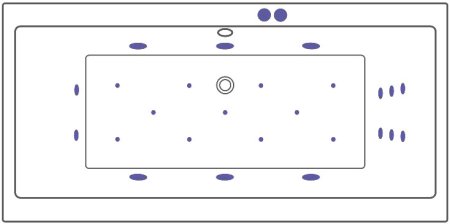 Акриловая ванна Excellent Pryzmat WAEX.PRY18.ULTRA 180x80 