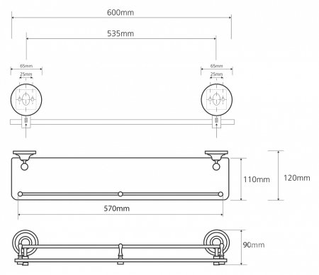 Полка Bemeta Retro 144102267 