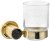 Стакан для зубных щеток Boheme Royal Cristal 10924-G-B Золото 