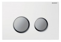 Кнопка смыва Geberit Kappa 21 115.240.KL.1 белая/матовый хром