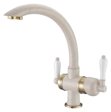 Смеситель Zorg Clean Water ZR 327 YF бронза кварц для кухонной мойки 