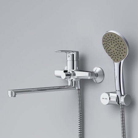 Смеситель для ванны AM.PM Gem F90A95000 универсальный Хром 