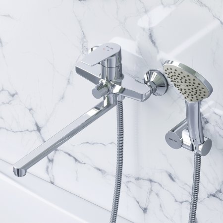 Смеситель для ванны AM.PM Gem F90A95000 универсальный Хром 