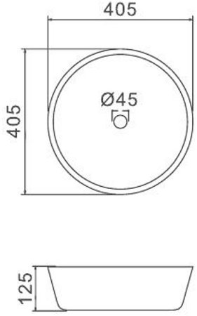 Раковина-чаша Gappo 40 GT307 Белая 