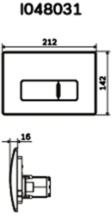 Клавиша смыва AM.PM Pro M I048031 Матовый никель 