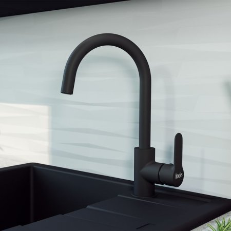 Смеситель для кухни черный IDDIS Cuba (CU5BLJ0i05) 