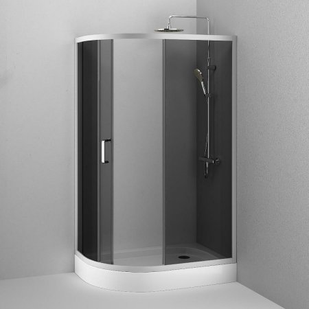 Душевой уголок AM.PM Like Solo Slide 120х80 W83G-302U120CG64 профиль Хром матовый стекло тонированное 