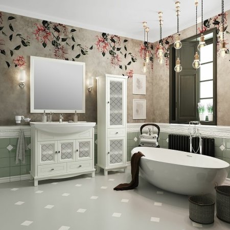 Шкаф пенал Opadiris Омега 45 R 00-00001617 Слоновая кость 