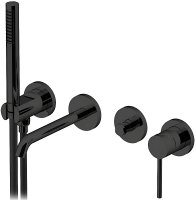 Смеситель для ванны Gattoni Circle Two 9105/91NO Черный матовый