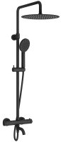 Душевая стойка WasserKRAFT Thermo A28801 с термостатом, черный матовый