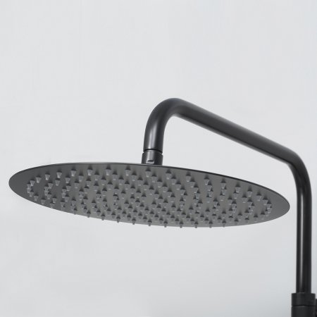 Душевая стойка WasserKRAFT Thermo A28801 с термостатом, черный матовый 