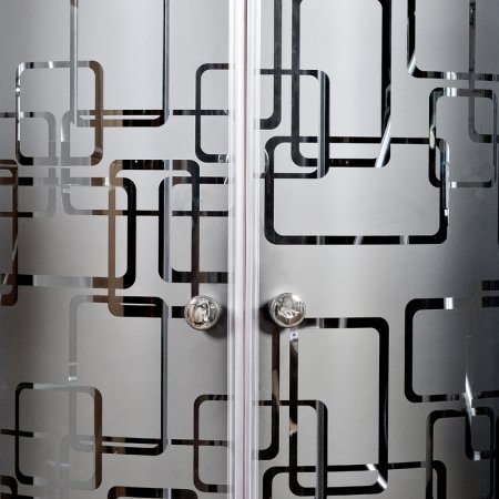 Душевая кабина Deto BМ4510 с гидромассажем и электрикой BLACK 