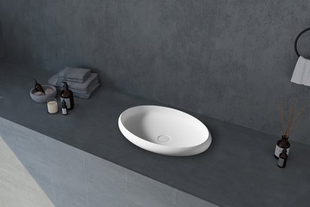 Раковина-чаша Abber Stein 60 AS2614 Белая матовая 