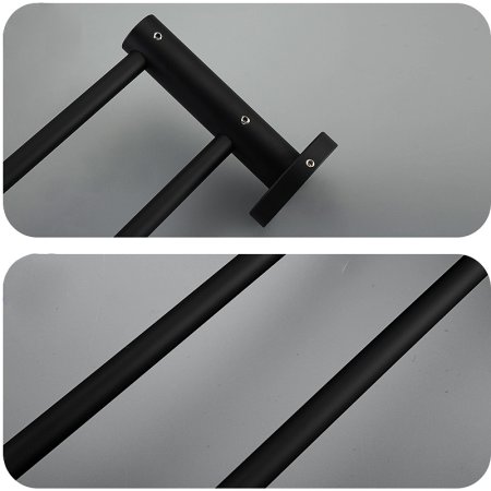 Полотенцедержатель Frap F302 F30209 двойной Черный матовый 