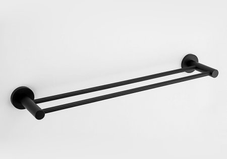 Полотенцедержатель Frap F302 F30209 двойной Черный матовый 