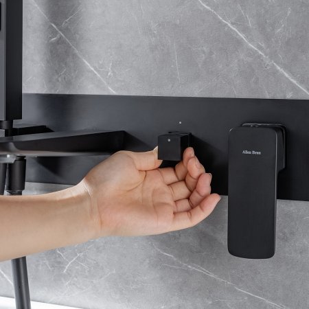 Смеситель для ванны Allen Brau Infinity 5.21007-31 Черный матовый 