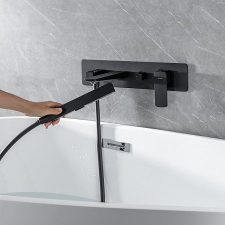 Смеситель для ванны Allen Brau Infinity 5.21007-31 Черный матовый 