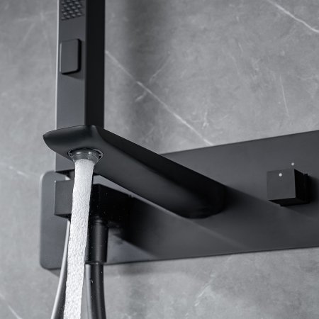 Смеситель для ванны Allen Brau Infinity 5.21007-31 Черный матовый 