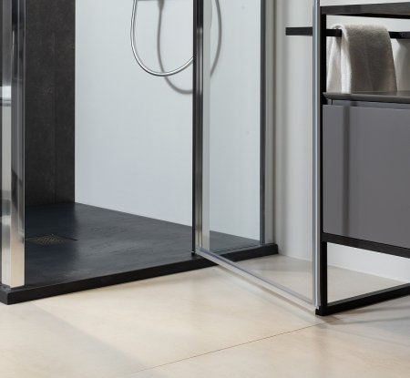 Душевая дверь Allen Brau Priority 90 3.31001.00 профиль Хром стекло прозрачное 