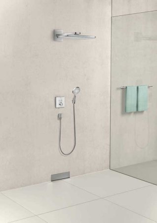 Смеситель для душа Hansgrohe ShowerSelect 15738400 с термостатом Белый Хром 