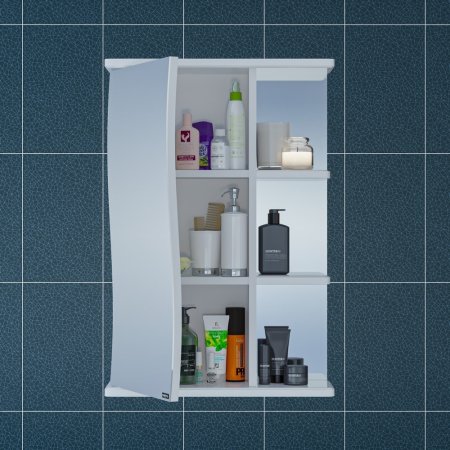 Зеркало-шкаф Санта Волна 50 левый 