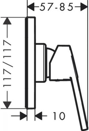 Смеситель для душа Hansgrohe Logis Loop 71612000 Хром 