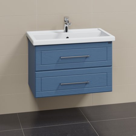 Тумба Санта Венера 80 подвесная дуб адриатика с умывальником Фостер 80 