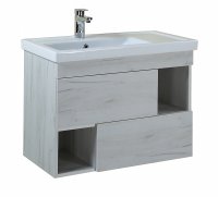 Тумба с раковиной Onika Санторини 80.13 дуб белый крафт