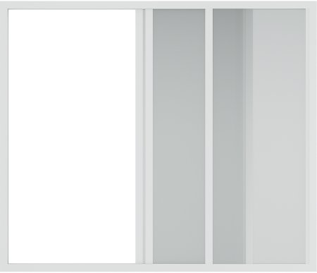 Шторка на ванну Creto Avalon 6.0 160 SH00069 профиль Белый стекло прозрачное 