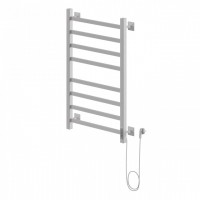 Полотенцесушитель Ника STEP-1 80/40 RAL9005 электрич.кабельны, белый матовый правый тэн