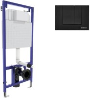 Инсталляция Berges Novum 040245 для унитаза с Черной клавишей смыва