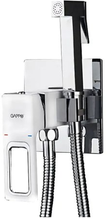 Гигиенический душ со смесителем Gappo G7217-8 Белый Хром 
