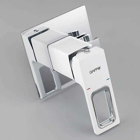 Гигиенический душ со смесителем Gappo G7217-8 Белый Хром 