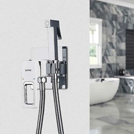 Гигиенический душ со смесителем Gappo G7217-8 Белый Хром 