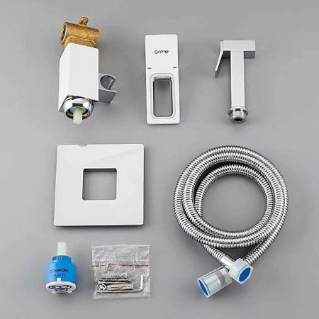 Гигиенический душ со смесителем Gappo G7217-8 Белый Хром 