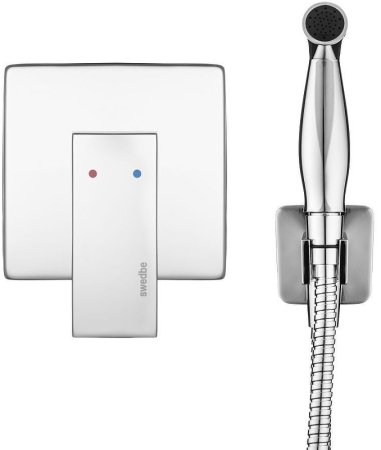 Гигиенический душ со смесителем Swedbe Platta 5527 Хром 