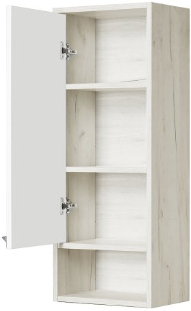 Шкаф пенал Aquaton Флай 30 L 1A237903FAX1L подвесной Белый Дуб крафт 