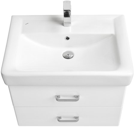 Тумба под раковину Aquaton Америна 67 1A137601AM010 подвесная Белая глянцевая 