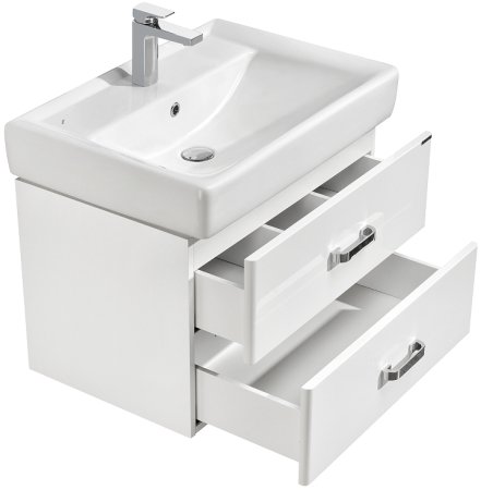 Тумба под раковину Aquaton Америна 67 1A137601AM010 подвесная Белая глянцевая 