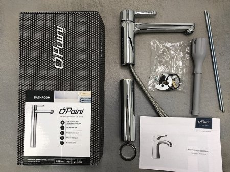 Смеситель для раковины Paini Arena 92CR205LLBLLMKM Хром 