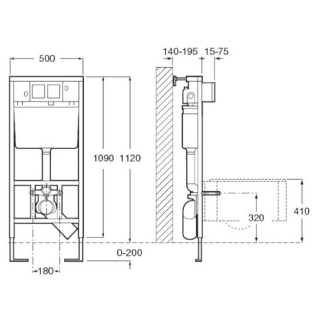 Инсталляция для унитаза Laufen Lis CW1 8.9466.0 